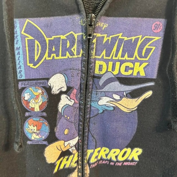 Disney Darkwing Duck the terror zippy hoodie. Kid size small. - Picture 7 of 8